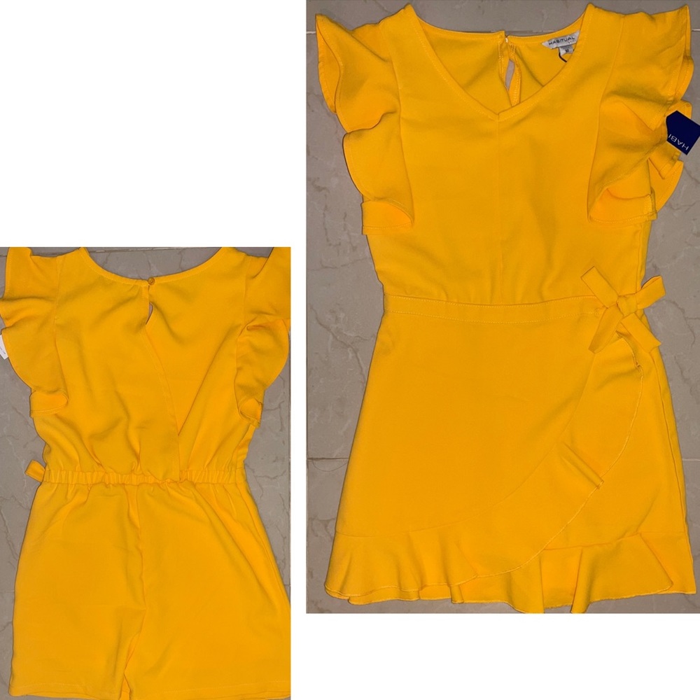 *NWT* 💛 HABITUAL girl Size 10 Yellow Romper💛
